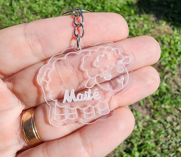 Chaveiro Personalizado Ovelhinha