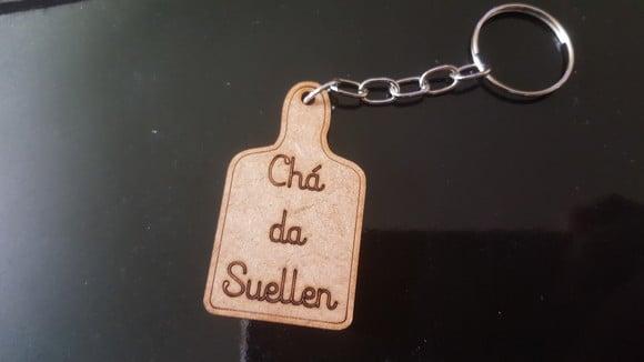 Chaveiro Personalizado Chá de Panela Tábua de Carne