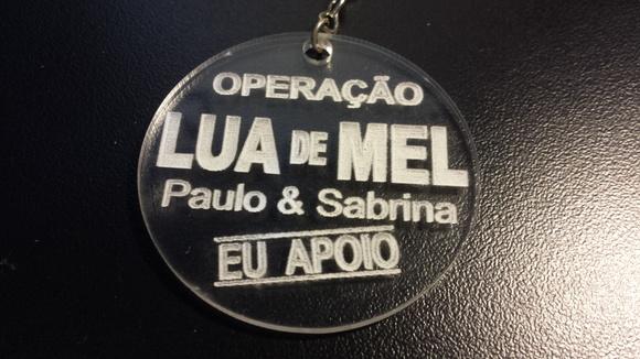 Chaveiro Casamento Operação Lua de Mel para Hora da Gravata