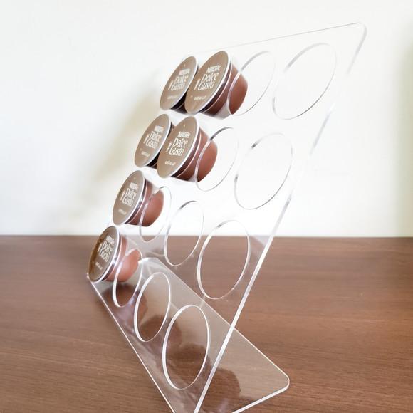Porta Cápsulas Compatível Com Dolce Gusto Acrílico Cristal