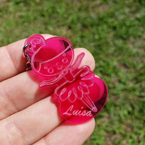 Chaveiro Bailarina Rosa Ballet Personalizado