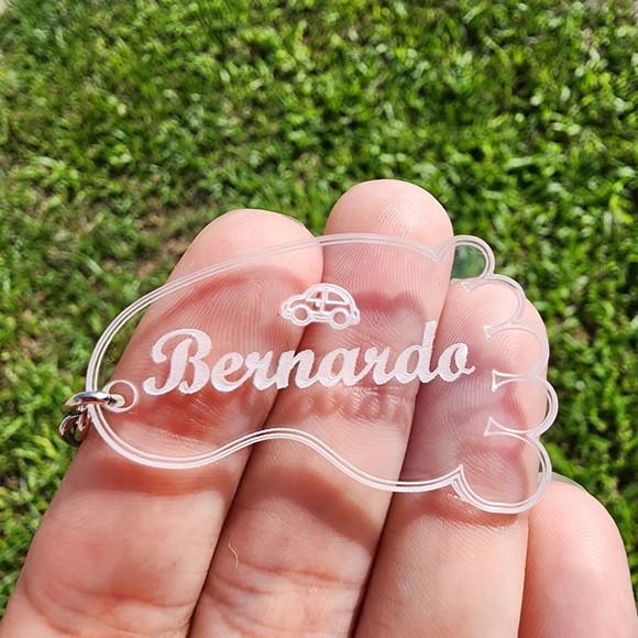 Chaveiro Personalizado Pezinho Carrinho