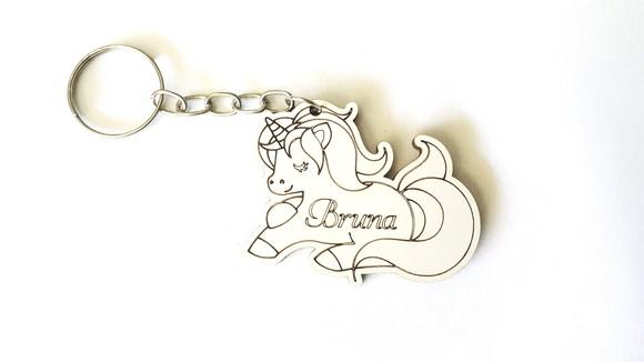 Chaveiro Personalizado Unicórnio