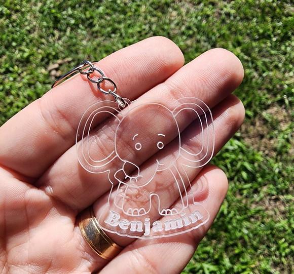 Chaveiro Personalizado Elefantinho
