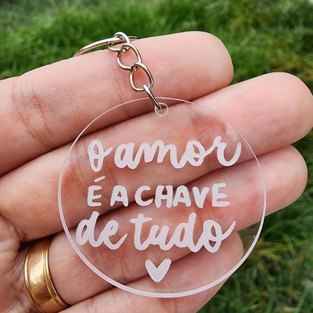 Chaveiro Casamento o Amor É a Chave de Tudo