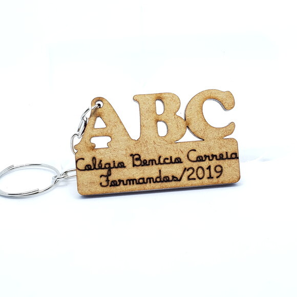 Chaveiro Personalizado Formatura Abc