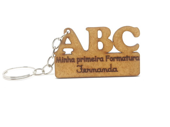 Chaveiro Personalizado Formatura Abc