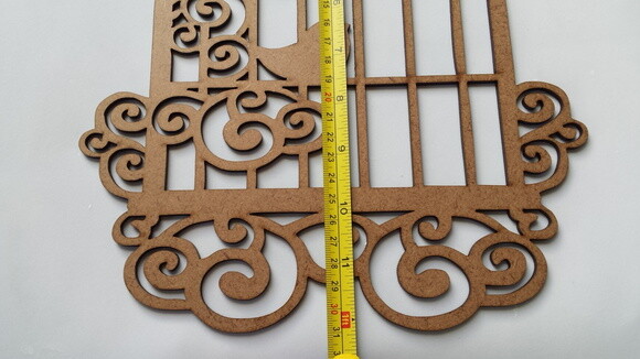 Gaiola Bird em MDF para decoração Jardim Encantado