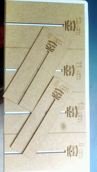 Kit de 6 Moldes gabaritos para fazer Laços