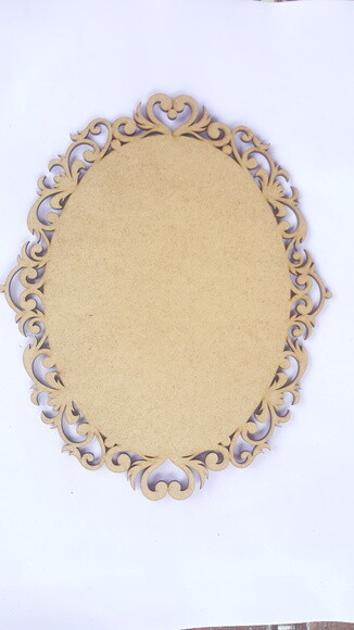 Placa de MDF decorativa Oval