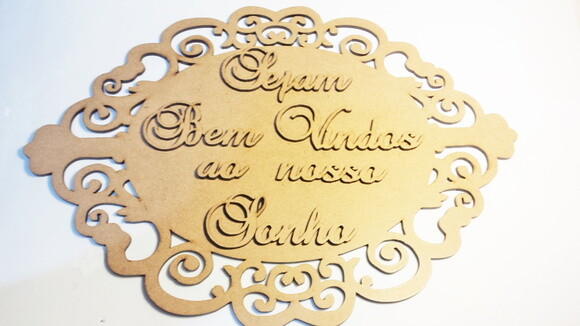 Placa Decorativa Para Casamento - Sejam bem vindos ao nosso sonho