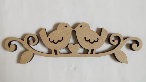 Topo de bolo passarinhos in Love