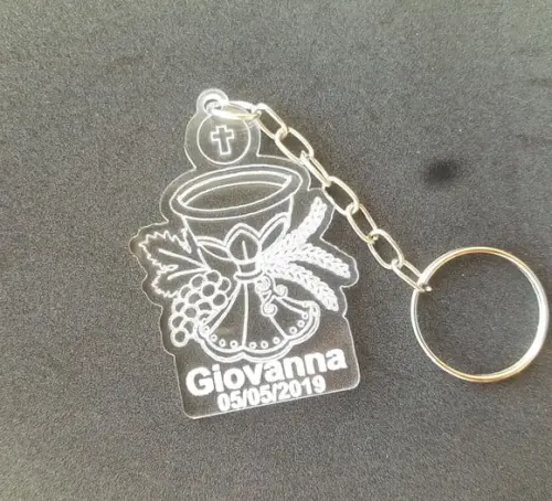 Chaveiro Personalizado Primeira Eucaristia Comunhão