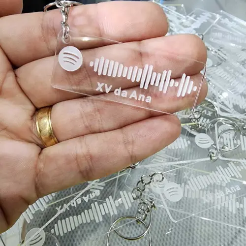 Chaveiro Spotify Code Personalizado Música ou Playlist Interativ