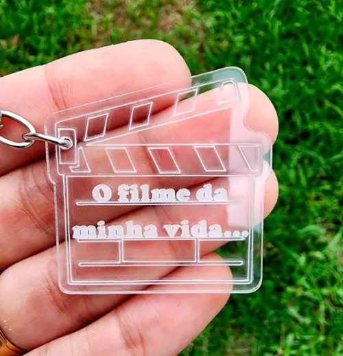 Chaveiro Personalizado Claquete Cinema Hollywood