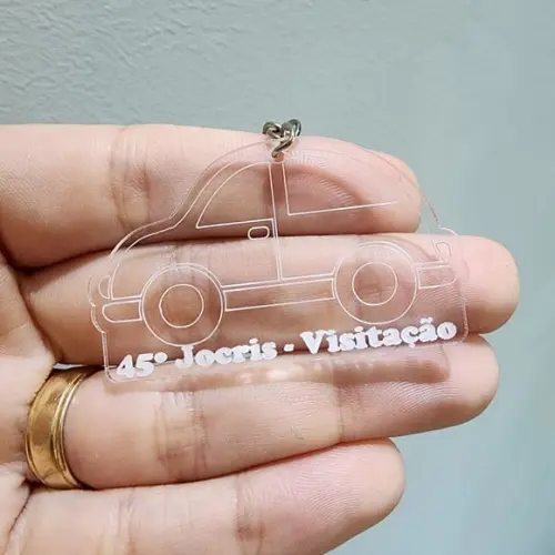 Chaveiro Personalizado Carro Acrílico Ejc