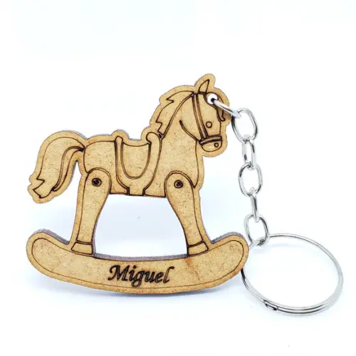 Chaveiro Personalizado Cavalinho de Balanço - mdf