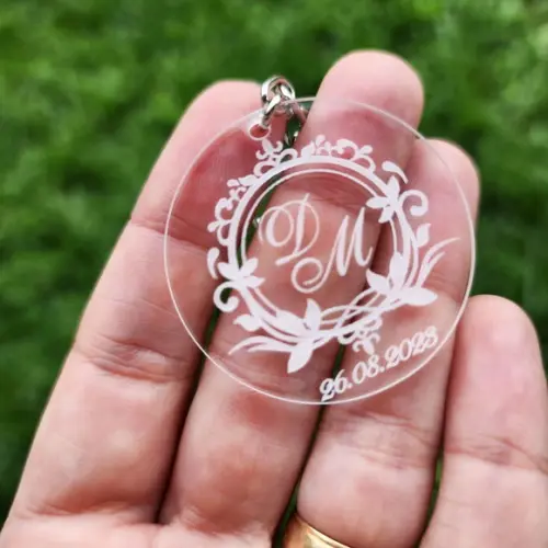 Chaveiro Personalizado Brasão para Casamento