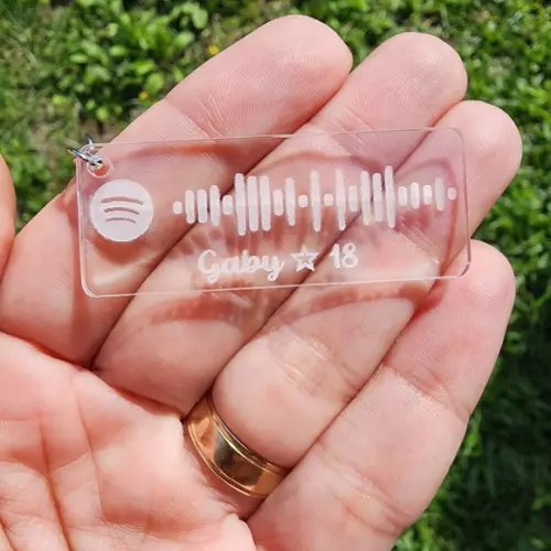 Chaveiro Spotify Code Interativo - 18 Anos Estrela