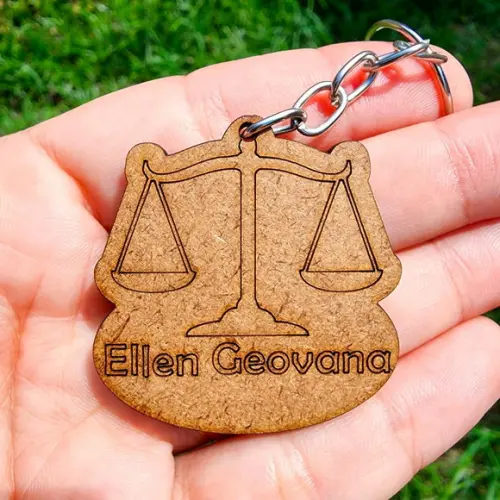 Chaveiro Formatura Direito Balança da Justiça