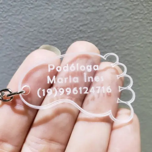 Chaveiro Personalizado Pezinho Podóloga