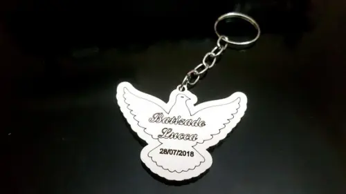 Chaveiro Personalizado Batizado Divino Salvador