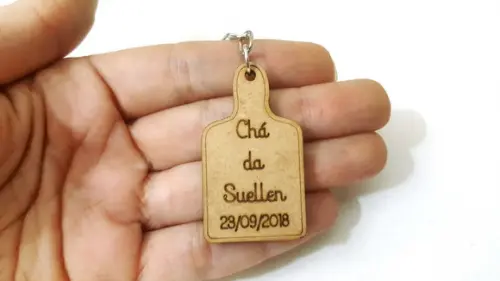 Chaveiro Personalizado Chá de Panela Tábua Data