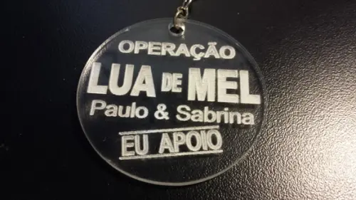 Chaveiro Casamento Operação Lua de Mel para Hora da Gravata
