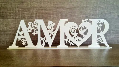 Amor Birds com Base - Grande