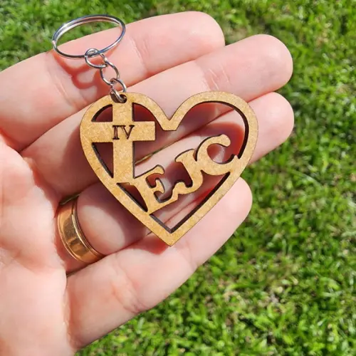 Chaveiro Personalizado Coração Ejc Eac