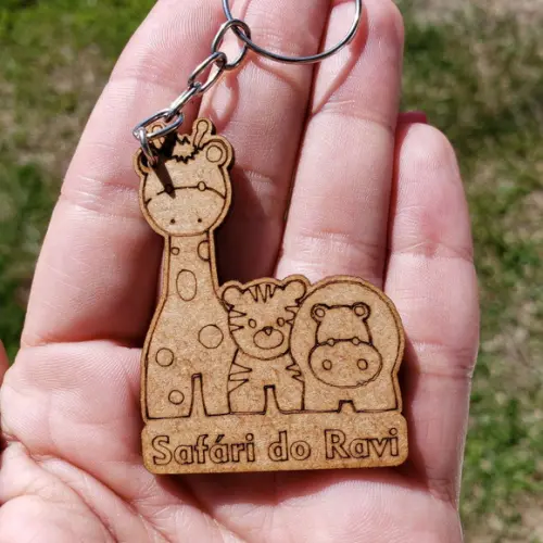 Chaveiro Personalizado Festa Safári