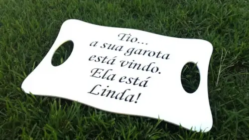 Placa Tio a Sua Garota Está Vindo...