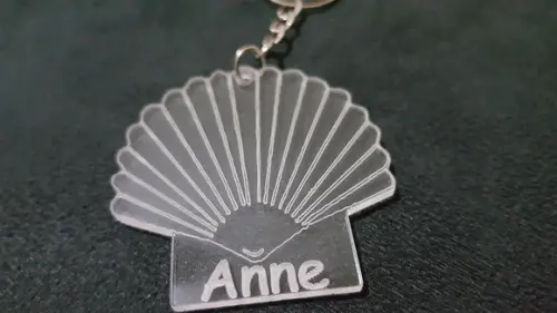 Chaveiro Personalizado Concha Fundo do Mar