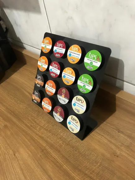 Porta Cápsulas De Café Compatível Com 3 Corações Acrílico