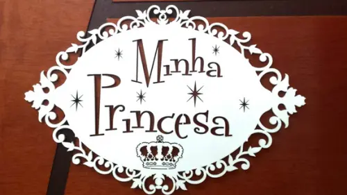 Quadrinho Minha princesa com coroa