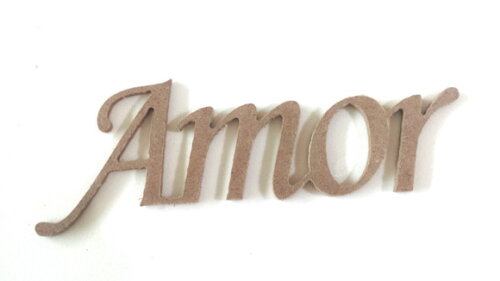 Aplique Amor 5 cm em MDF