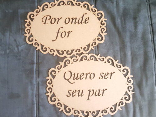 Par de Placas Por onde for quero ser seu par Casamento ensaio Fotográfico