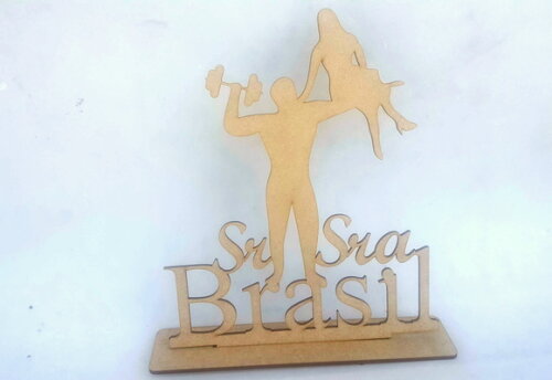 Topo de bolo Casal Fit