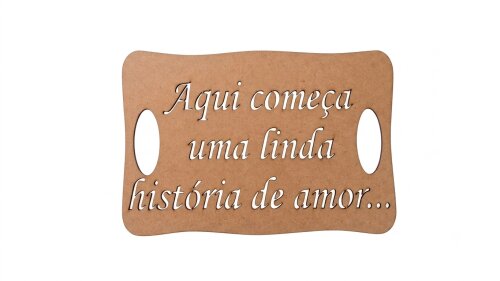 Placa para Casamento Aqui começa uma linda história de amor...