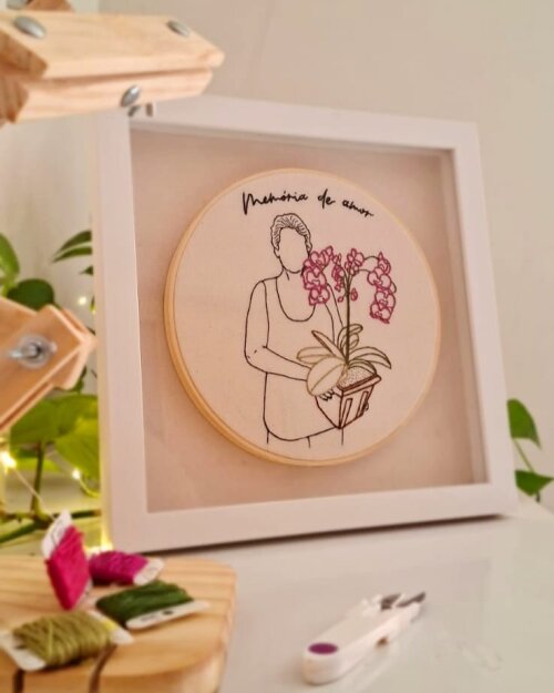 Retrato bordado