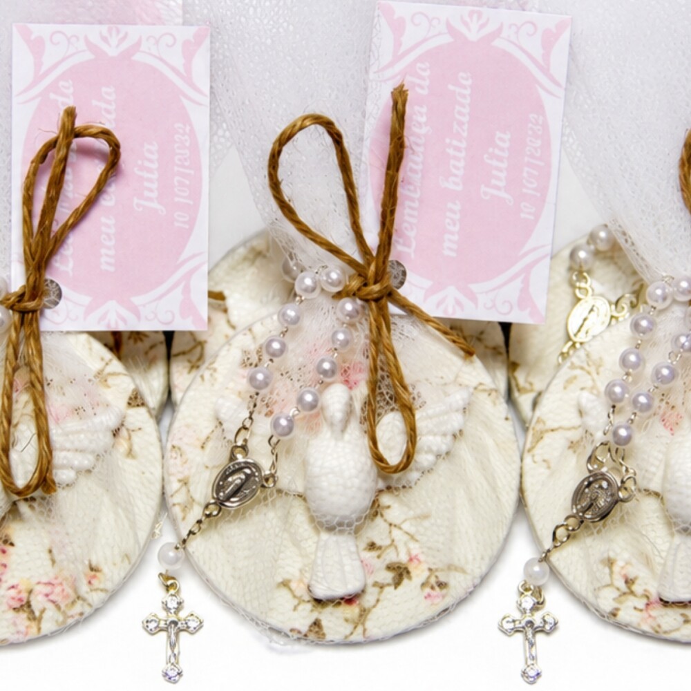 Lembrancinha Batizado Espirito Santo Imã