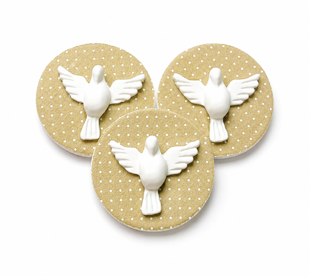 Lembrancinha De Batizado Com Ímã Espírito Santo Personalizado