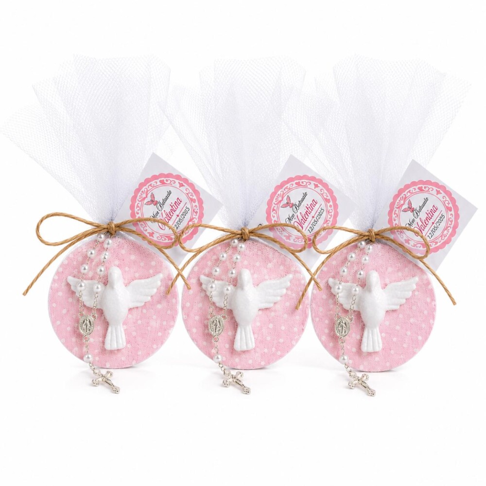 Lembrancinha de Batizado Espírito Santo Com Ímã Personalizado