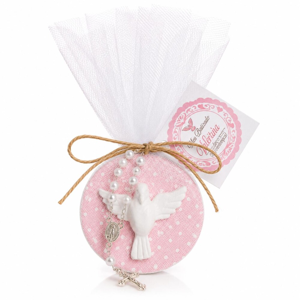 Lembrancinha de Batizado Espírito Santo Com Ímã Personalizado