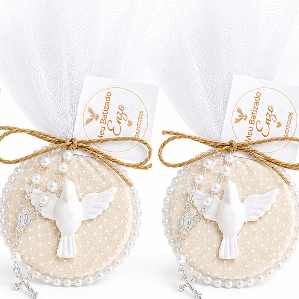 Lembrancinha De Batizado Com Ímã Espírito Santo