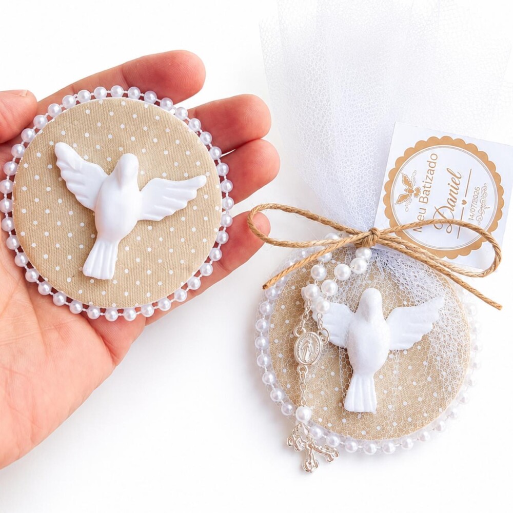 Lembrancinha  De Batizado  Com Ímã Personalizado