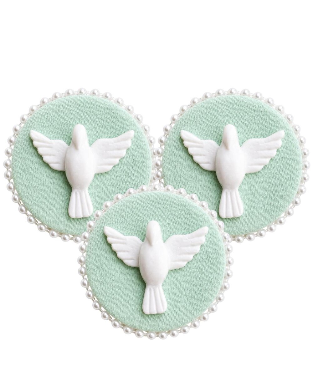 Lembrancinha de Batizado Personalizada com Terço e Imã Espírit