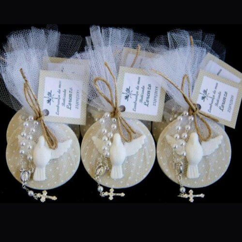 Lembrancinha de Batizado Espírito Santo Com Ímã Personalizado