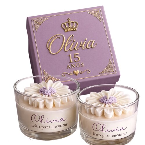 Vela Perfumada Lembrancinha 15 anos