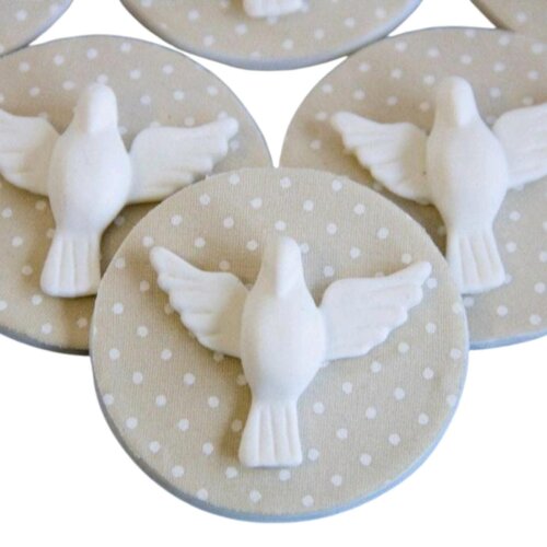 Lembrancinha De Batizado Com Espirito Santo Ímã Personalizado